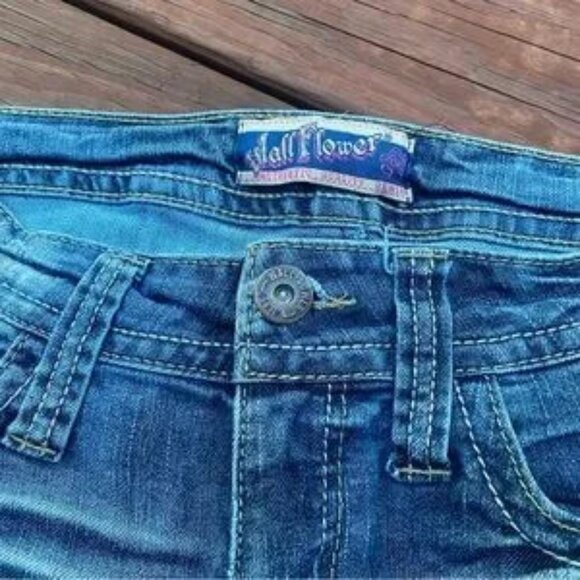 Women's Blue Denim Jeans - Picture 6 of 7